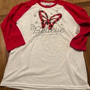 Dollywood Christmas believe shirt sz youth xl new with tags